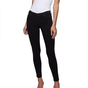 Nobody Denim Geo Skinny Ankle Jeans Black Size 25